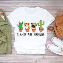 Load image into Gallery viewer, Tshirt Women Summer Clothes Print Floral Flower Bottle Sweet Short Sleeve Tshirt Printed Women T Shirt Female T-shirt Casual Tee