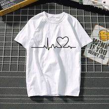 Load image into Gallery viewer, Women's t-shirt Harajuku love t shirt women feminina ladies Than heart ulzzang graphic t shirts women 2019 summer femme clothes