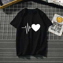Load image into Gallery viewer, Women's t-shirt Harajuku love t shirt women feminina ladies Than heart ulzzang graphic t shirts women 2019 summer femme clothes