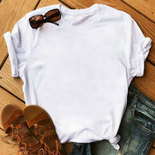 Load image into Gallery viewer, Female T-shirt Romantic Heart Shaped Flowers Vogue Kawaii Harajuku T-Shirt Women Summer Casual Tshirts Korean Style Graphic Tops