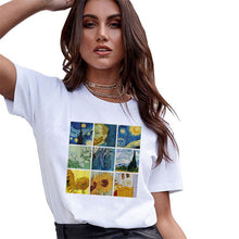 Load image into Gallery viewer, Women T-Shirt Fashion 3D Cat Print Casual Harajuku Summer Short Sleeve Round Neck T-Shirt Casual Clothes Top Tee T-shirt Female