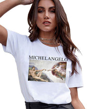 Load image into Gallery viewer, Women T-Shirt Fashion 3D Cat Print Casual Harajuku Summer Short Sleeve Round Neck T-Shirt Casual Clothes Top Tee T-shirt Female