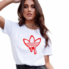 Load image into Gallery viewer, Women T-Shirt Fashion 3D Cat Print Casual Harajuku Summer Short Sleeve Round Neck T-Shirt Casual Clothes Top Tee T-shirt Female