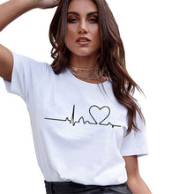 Load image into Gallery viewer, Women T-Shirt Fashion 3D Cat Print Casual Harajuku Summer Short Sleeve Round Neck T-Shirt Casual Clothes Top Tee T-shirt Female