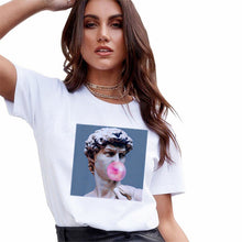 Load image into Gallery viewer, Women T-Shirt Fashion 3D Cat Print Casual Harajuku Summer Short Sleeve Round Neck T-Shirt Casual Clothes Top Tee T-shirt Female