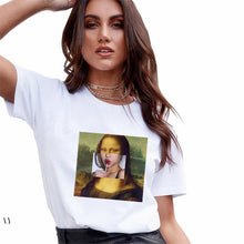 Load image into Gallery viewer, Women T-Shirt Fashion 3D Cat Print Casual Harajuku Summer Short Sleeve Round Neck T-Shirt Casual Clothes Top Tee T-shirt Female