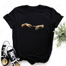 Load image into Gallery viewer, 2020 Tees Women T Shirt Print Letter T-shirt Casual White Black Pink Short Sleeve Cotton Tops Summer Brand clothing
