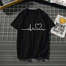 Load image into Gallery viewer, Women's t-shirt Harajuku love t shirt women feminina ladies Than heart ulzzang graphic t shirts women 2019 summer femme clothes
