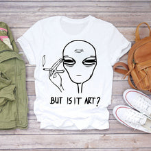 Load image into Gallery viewer, Women T-shirt Floral Flower Print Top Female Tshirts Summer Short Sleeve Harajuku O-neck Plus Size Streetwear Ladies Clothes
